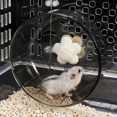 1pc Funny Acryl Hamster Running Wheel Hamster Sportspielzeug (transparent)