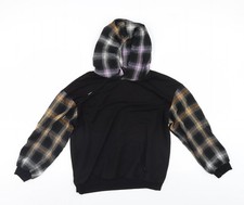 Womens UK Size S SheIn Black Pullover Hoodie