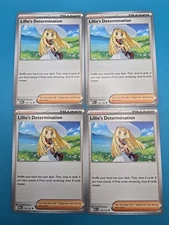 4x Lillie’s Determination MEG 119/132 Mega Evolution Pokemon Playset