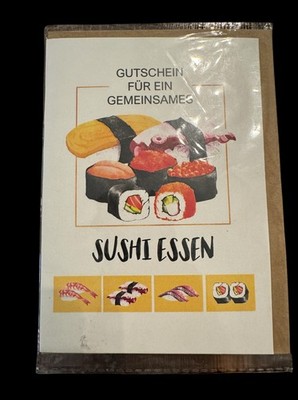 Sushi Essen Card - Eat Sushi Together Funny Card 