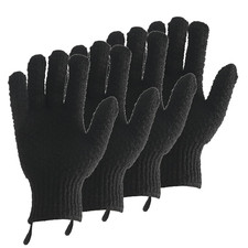 2 Pairs Bath Exfoliating Gloves for men and women 4 Pcs Heavy and Large Exfol