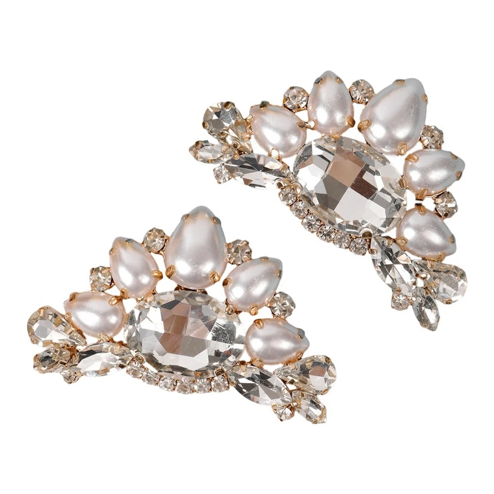Set 2 pezzi, decorazione per scarpe, rosa d'oro per scarpe in