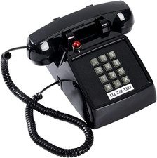 Retro Traditional Landline Phone Ringing Indicator , Classic 2500 Analog Desk P