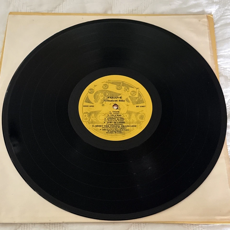 FABIAN Fabian’s Greatest Hits LP Vinyl  NM R&R oldies Elvis   - Image 4 of 4