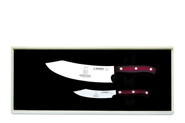 Giesser Messer Premiumcut 2Er Set 20 Cm Chefs + 10 Cm Office Acryl Spicy Orange-image