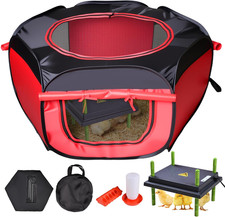 Premium Chicken Brooder Box Kit with Heating Plate, Feeder, and Waterer