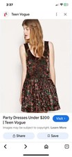 Free People Velvet Dress Women's XS Multicolor Floral Short Sleeveless