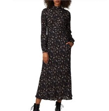 IRO Casual High-Neck Floral Long-Sleeve Dress Size 42 (10)