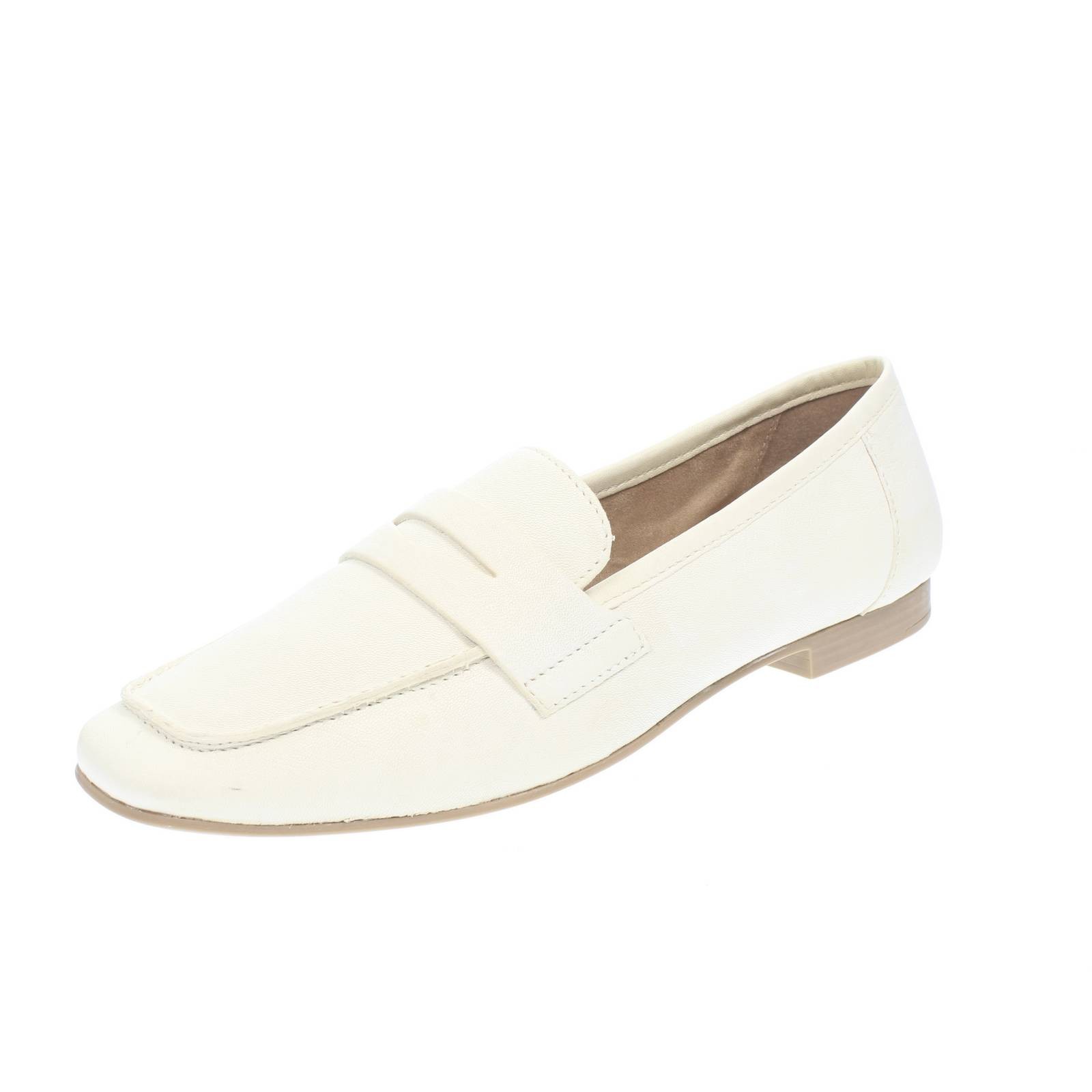 Mode Fashion Elegante Halbschuhe aus weißem Leder - Größe 38 Damenschuhe