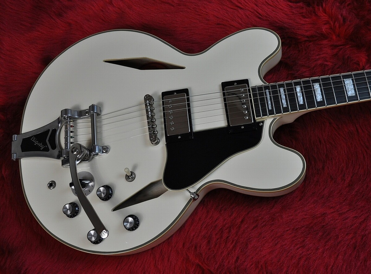 ギター Epiphone /Shinichi Ubukata ES-355White Epiphone Shinichi Ubukata ES-355 Custom Bigsby ver.02