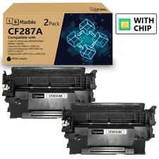 CF287A 87A Black Laser Toner Cartridge Fits For HP LaserJet Enterprise M506n 2PK