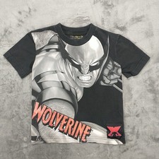 X-Men Shirt Youth Boys Medium 5/6 Marvel Wolverine Kids Y2K 2008 See Descript 