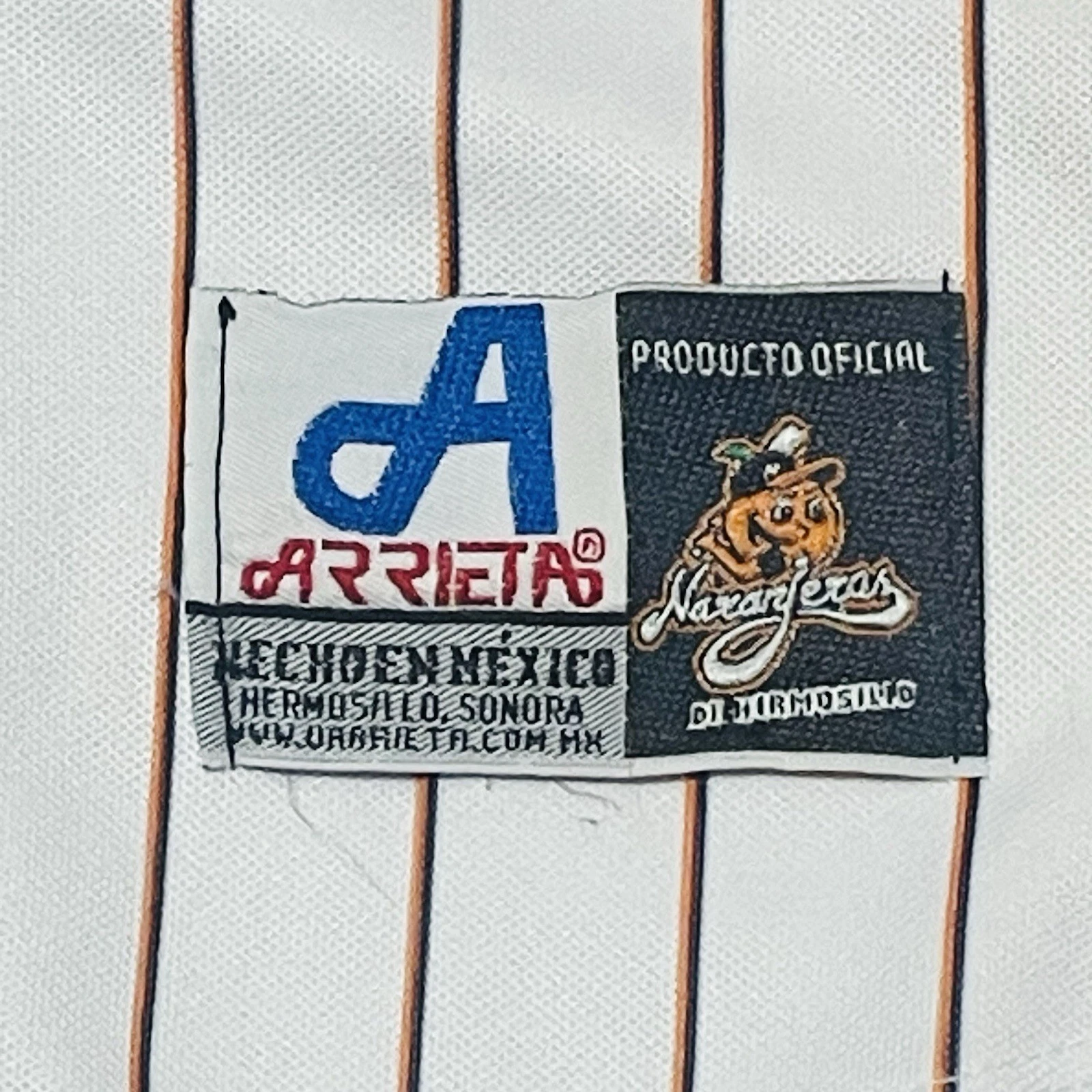 Naranjeros de Hermosillo Kids Baseball Jersey Size 6 Made in Mexico - thumbnail 4