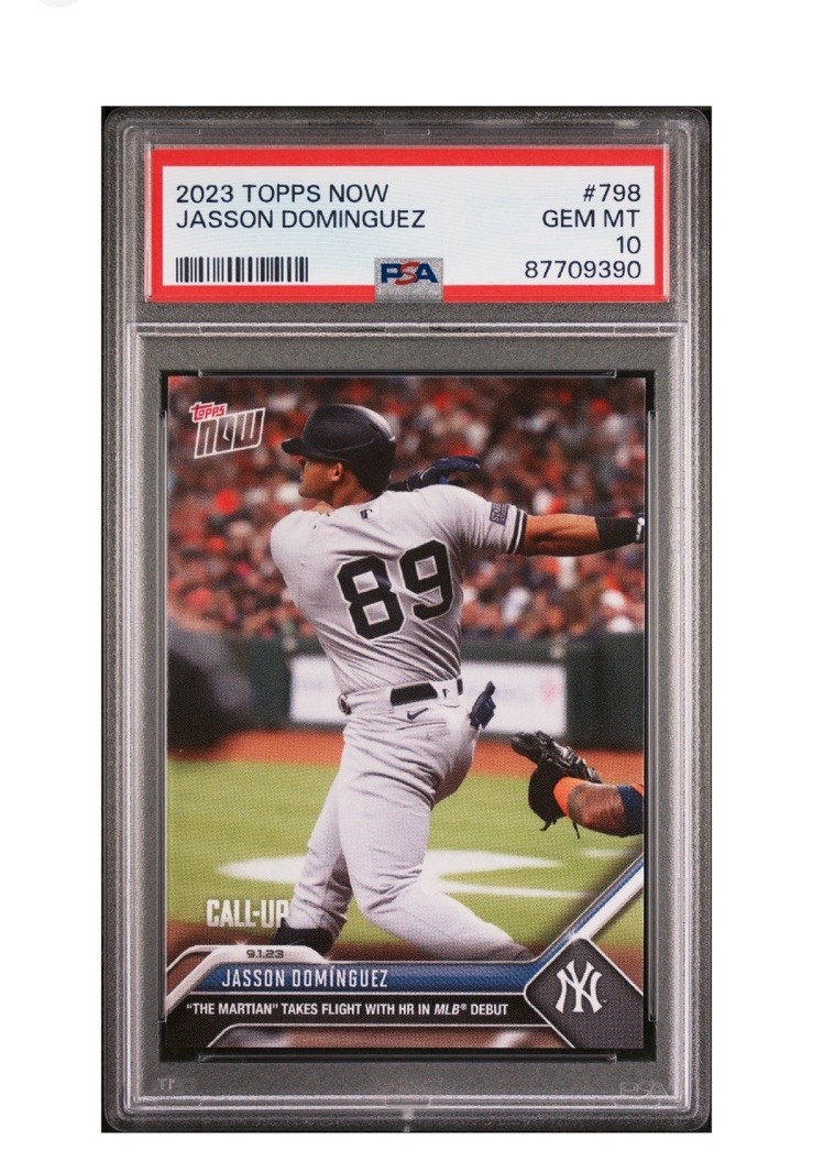 2023 Topps Now Baseball Jasson Dominguez #798 Call-Up PSA 10 Yankees