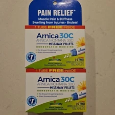 Boiron Arnica 30c Pain Relief Pellets 80 Pellets X2 Exp 2027+