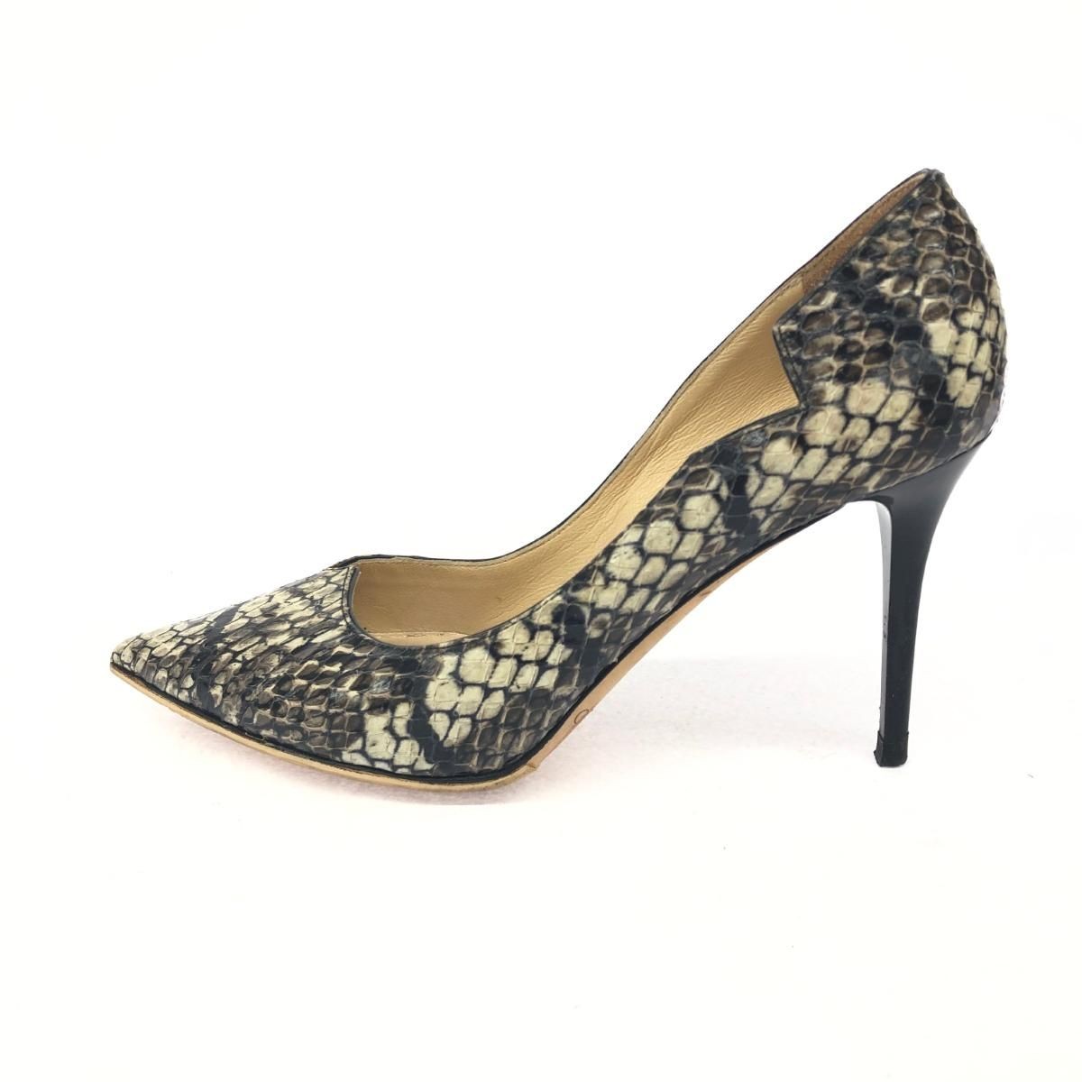 JIMMY CHOO Python Embossed Pumps EU35/US5 Brown W… - image 2