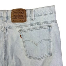 Vintage Levi 505 Orange Tab Jeans Mens 42x30 USA Made Straight Leg Denim 90s 80s