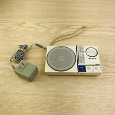 Vintage Sony ICF-S30W FM AM 2 Band Receiver Portable Radio Japan White