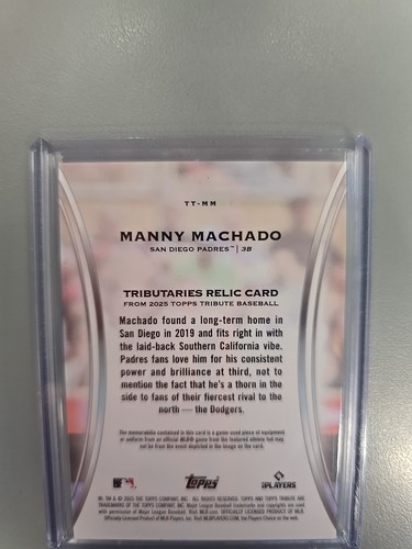 2025 Topps Tribute #TT-MM Manny Machado Blue Tributeries Relic 03/150 ๐ฅ๐ฅ๐ฅ - Picture 7 of 8