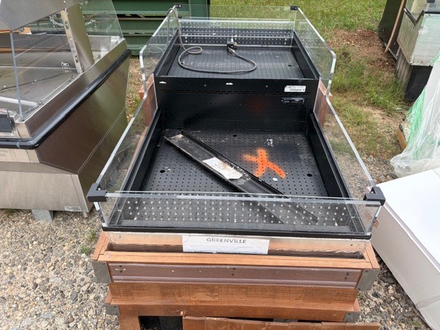 JSI Brown Fresh Produce Refrigerator Orchard Bin Display Merchandiser Cooler