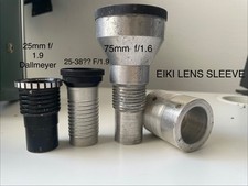 ELF /EIKI 16mm projector LENS ADAPTOR + LENSES! RARE FIND