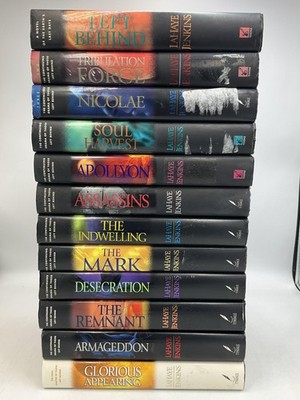 Left Behind Hardcover Set 12 Tim LaHaye Jerry B. Jenkins Tyndale HC DJ Black