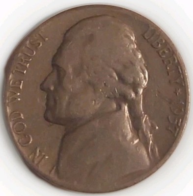 1957-D 5C Jefferson Nickel Five Cent Coin Monticello Reverse Free Post Tracking 