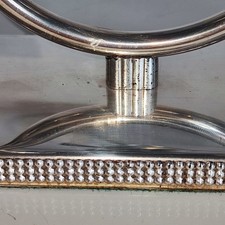 Kerzenleuchter Kerzenständer Kerzenhalter versilbert Silber ? Granulation Italy 