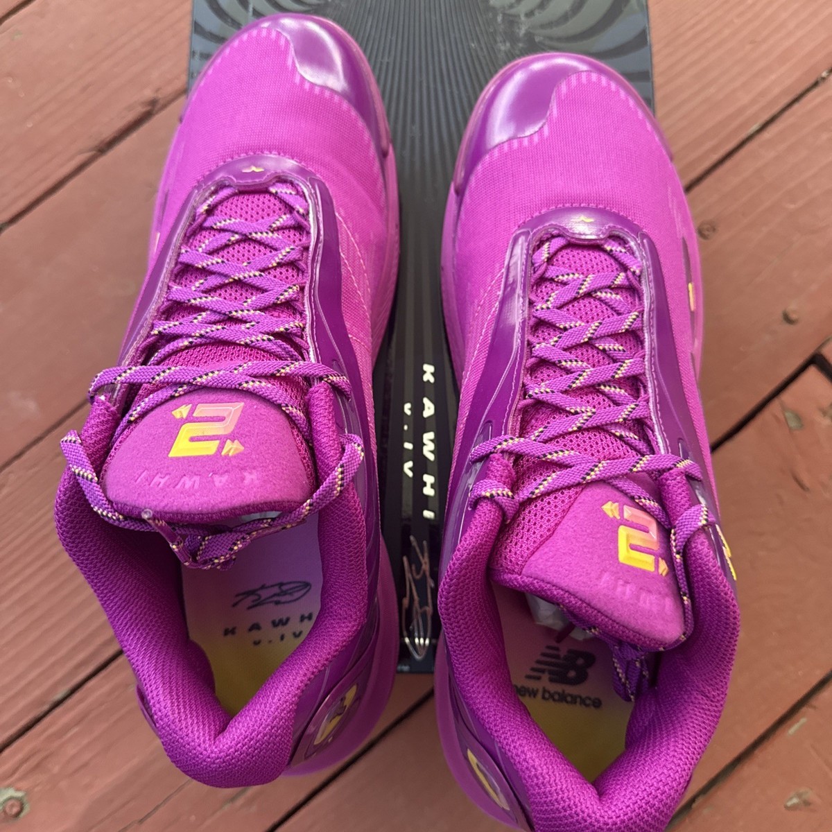 Mens Size 11.5 - New Balance KAWHI 4 Purple Punch Basketball Shoes