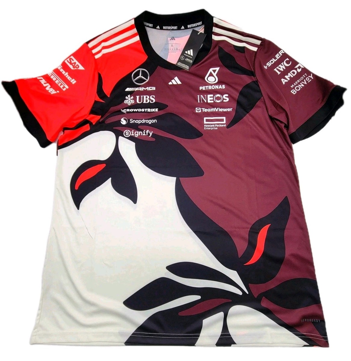 ハ*ん様 メルセデス　ベンツAMG F1 サッカーユニフォーム 中古品 Adidas Mercedes AMG Petronas Formula One Team Driver Jersey Rep
