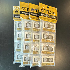 New in wrap 4-pack TDK MC-60 Microcassette Blank Tape, Model MC-60, MPN D-MC60U4
