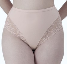 MAIDENFORM Flexees Shapes Sandshell Firm Control Lace Brief Panty S L XL 2XL 3XL
