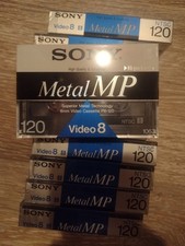 Lot Of 10 Sony Metal HP Video 8 120 Min 8mm Camcorder Video Tapes