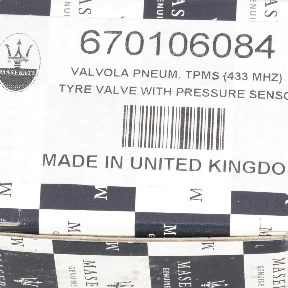 GENUINO MASERATI 2013-2017+ Quattroporte Ghibli Levante TPMS con válvula 670106084 Foto 4 de 4