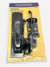 Self-Closing Thumb Gate Latch Heavy Duty for Wooden Metal & Vinyl Fences Black