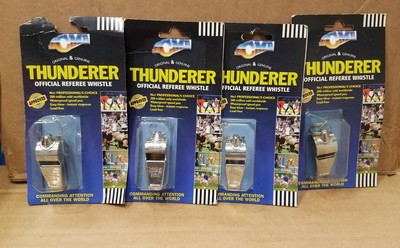 Lot of 4 Pack Thunderer Referee Whistle 59.5 New Sealed 