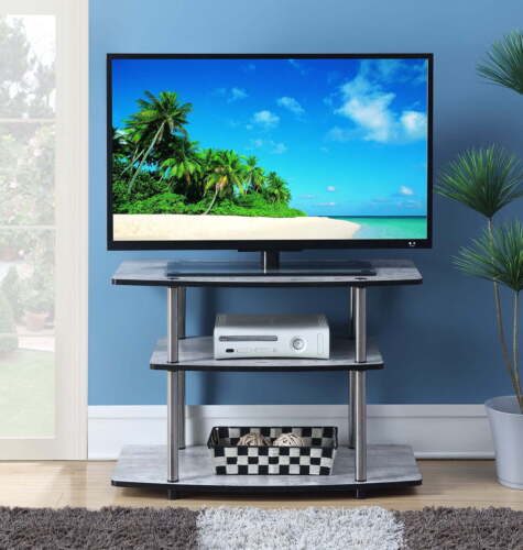 3 Tier TV Stand Open Unit Storage Shelf Entertainment Center Display Organizer