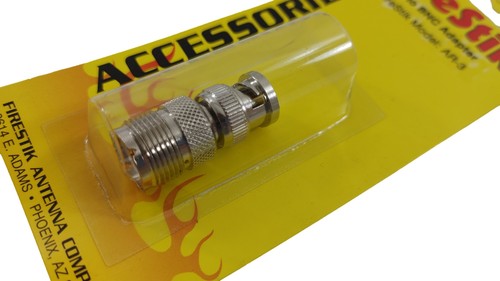 Adaptador de cable coaxial de antena de radio Firestik AR-3 CB hembra SO-239 PL a BNC macho - Imagen 3 de 8