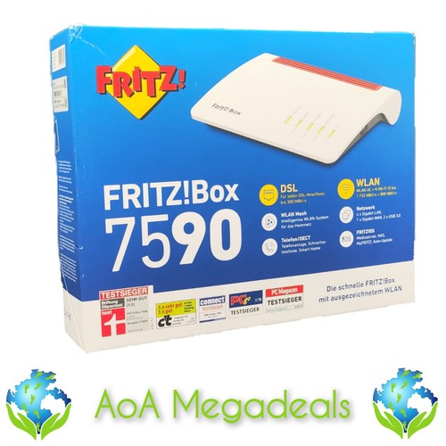 AVM FRITZ!Box 7590 weiß WLAN Router mit VDSL Modem S0 ISDN FRITZBox / OVP🔝 - Bild 1 von 11