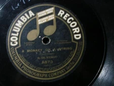 CAL STEWART A MONKEY ON A STRING 78 RECORD COLUMBIA A873