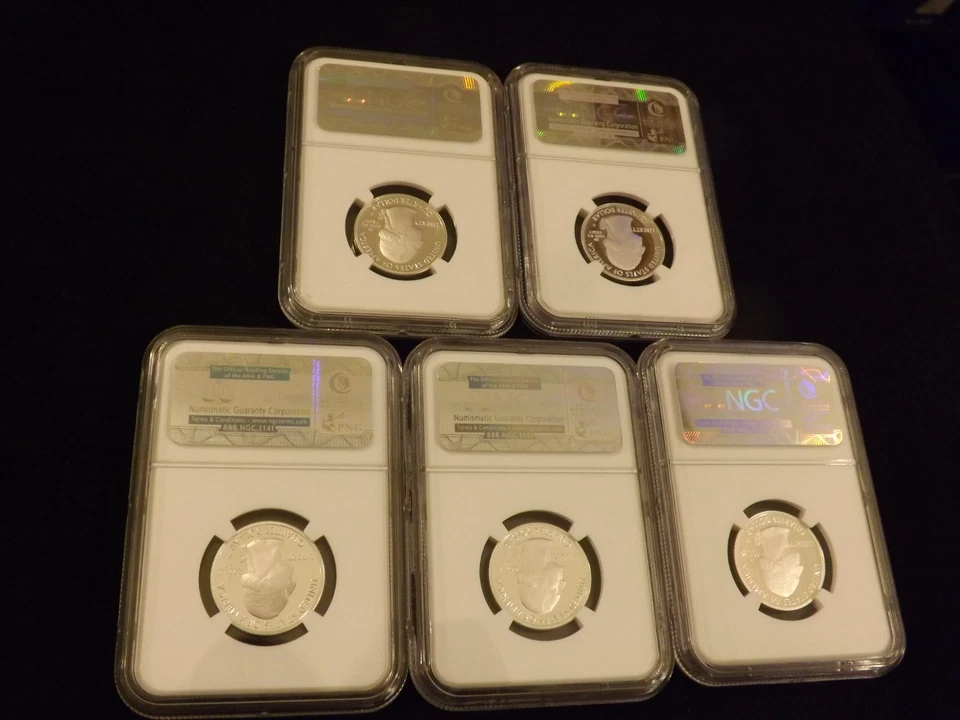 2013-S   Quarters   SILVER     5 Coin Set       NGC PF 70 - Image 2 of 2