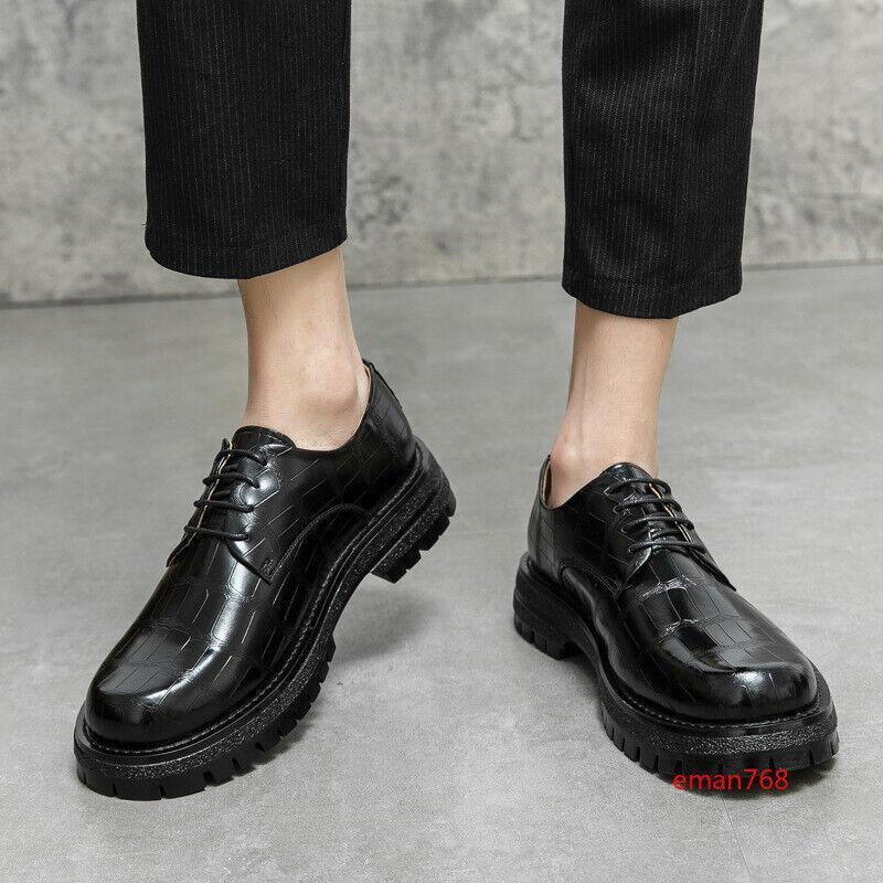 SAOLA Scarpe stringate uomo Business Pump Creeper business punta rotonda formale Oxfords