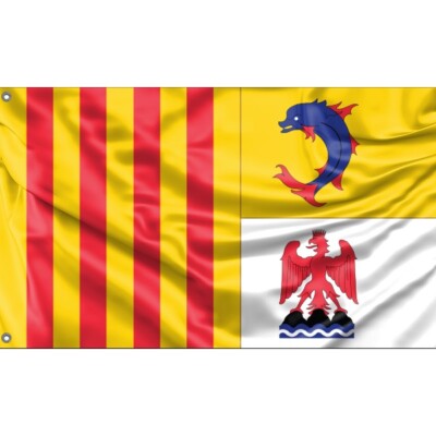 Alpes Cote d'Azur Flag, France | Fahne Unikales Design 90x150Herg. in EU