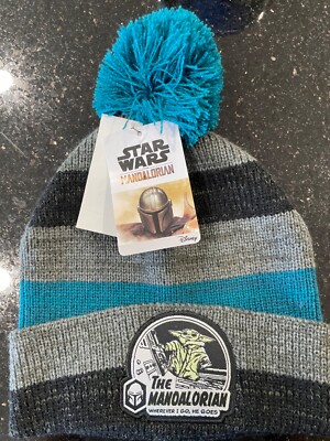 NWT Mandalorian Adult Starwars hat NWT Disney Store Star Wars Mandalorian Baby Yoda Grogu Adult  main image 2