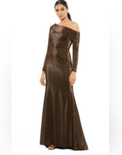 Mac Duggal Ieena Duggal - 26660 Asymmetric Pleated Formal Gown