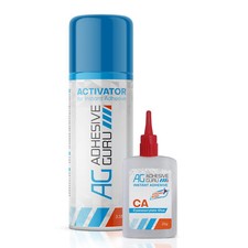 Adhesive Guru Super Ca Glue with Activator Woodworking 0.9 oz-3.38 fl oz 1 Pk