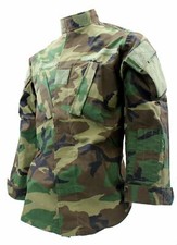 Woodland Camo BDU Army Jacket - Large