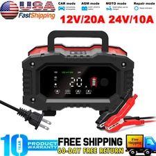 12v/20a 24v/10a Smart Battery Charger Lifepo4 Lead-acid Agm/gel Trickle Charger
