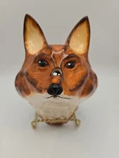Babbacombe Pottery Philip Laureston England Fox Head String Holder