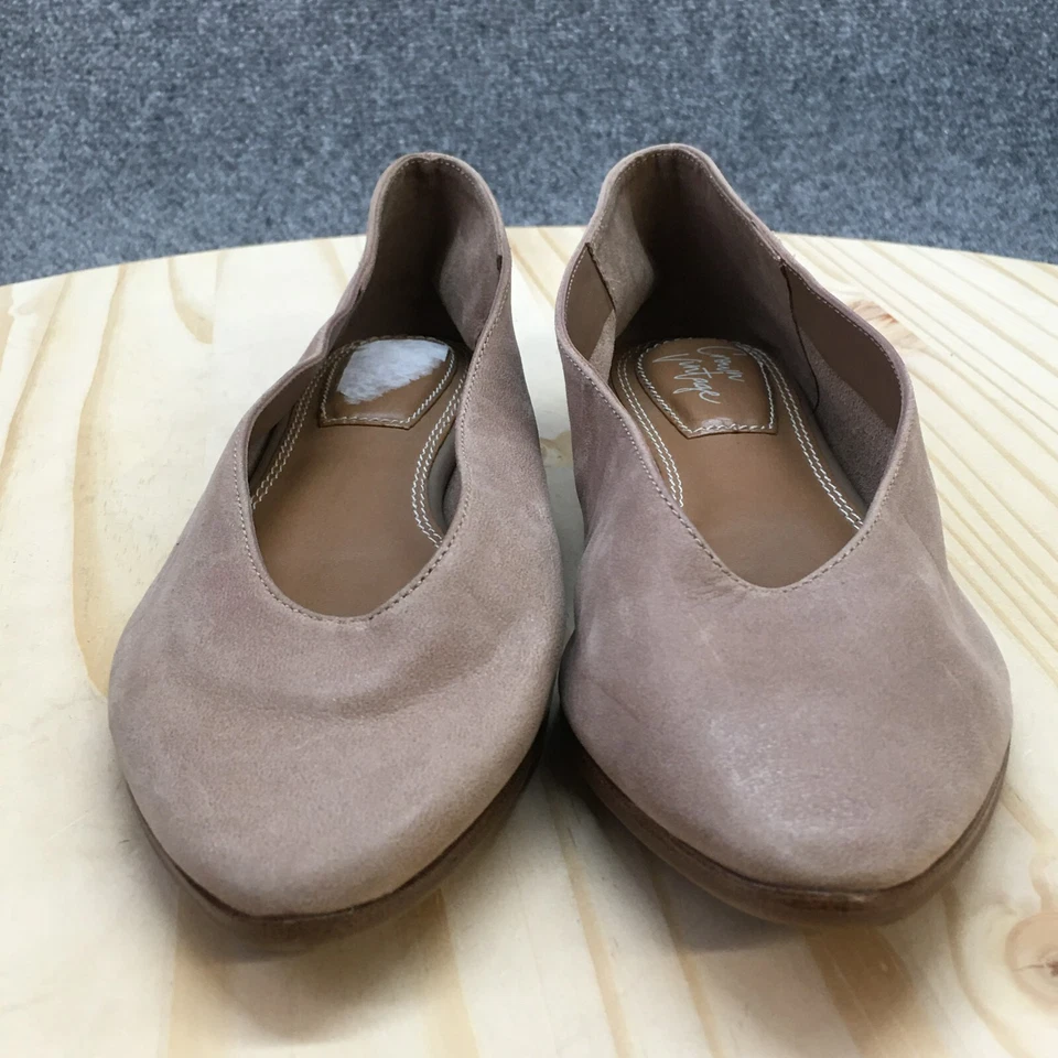 Zapatos Crown Vintage Para Mujer 6 Telian Sin Cordones Planos Beige Informales Punta Foto 4 de 4